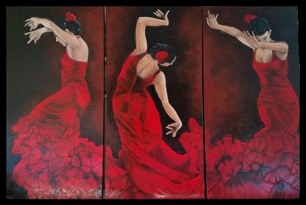 flamenco sonia cesi peinture